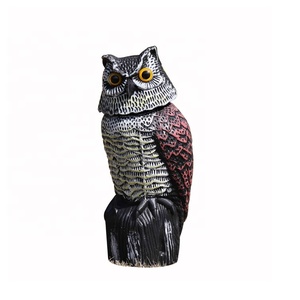 Señuelos de búho para asustar a los pájaros, esculturas de cabeza giratoria, estatuas de plástico de espantapájaros <span class=keywords><strong>enemigo</strong></span> de la naturaleza, - Product Image 2