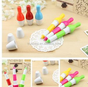 Nuevo estilo de bolos en forma de pluma promocional de dibujos animados retráctil bolígrafo - Product Image 2