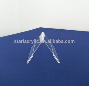 Custom Clear Acrylic L Style <strong>Table</strong> <strong>Name</strong> Card Price Tag Advertising Sign Display Stand <strong>Holder</strong> for Shop - Product Image 5