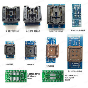 SOP PLCC 10 adet IC adaptörü SOP8 SOP16 SOP20 SOP28 PLCC20/32/44 programcı prizler TL866 RT809H ic programcı - Product Image 2