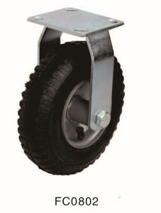 Roda de borracha pneumática inflada de 8 polegadas e 10 polegadas com freio - Product Image 6