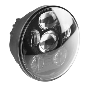 Phare à LED rond 5.75 pouces LED projecteur de phare de moto feux de croisement pour Harley 883 Sportster Iron Dyna Street <span class=keywords><strong>Bob</strong></span> - Product Image 3