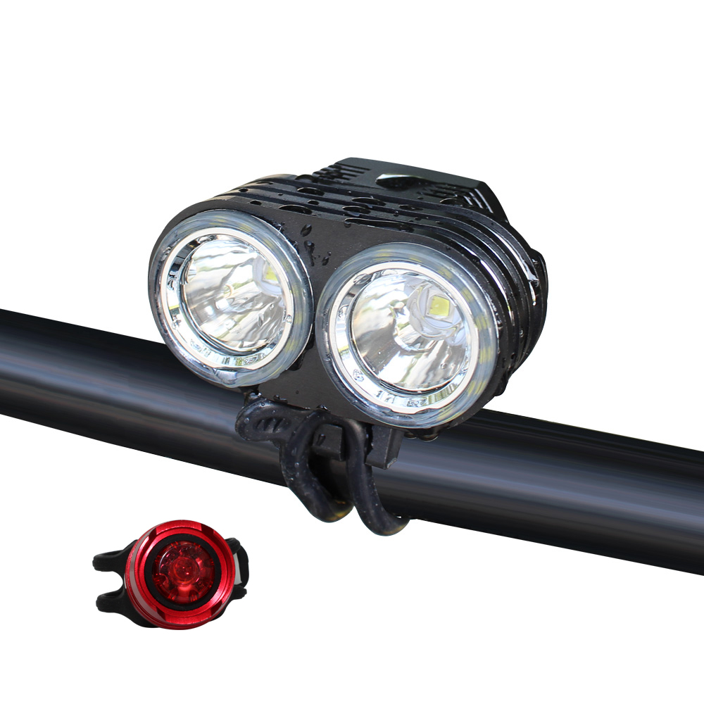 easy to install cycling safety flashlight, mountain bike light night riding gear led front bicycle lights