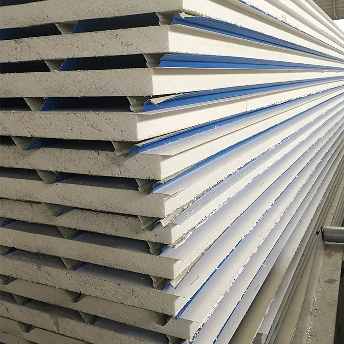 Low kosten dach materialien 0.5mm stahl oberfläche eps sandwich panel,sandwich panel dach sandwich