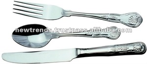 Juego de cubiertos y vajilla de diseñador de lujo real Cubiertos de metal dorado con mango ecológico Precio de Venta caliente - Product Image 2