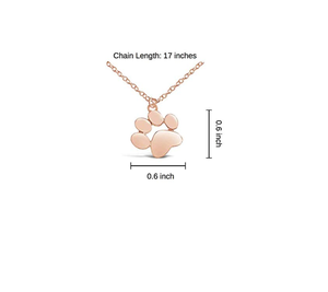 Collar de acero inoxidable con pata de perro, 3 colores - Product Image 2