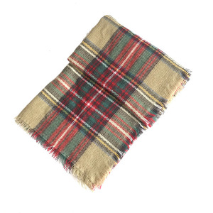 Oversized Winter Female Scarf Women Plaid Blanket <strong>Wool</strong> Scarfs Cashmere Women Shawls <strong>Wraps</strong> - Product Image 5
