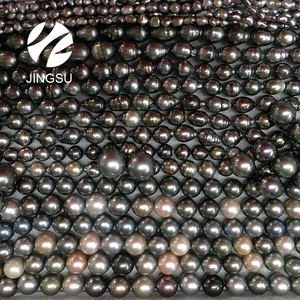Negro perla tradicional <span class=keywords><strong>16</strong></span> pulgadas collares - Product Image 1
