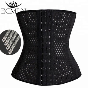 Grande taille corps modélisation sangle ceinture body <span class=keywords><strong>femme</strong></span> respirant taille formateur Corset bons Shapers minceur ceinture rembourré trous - Product Image 4