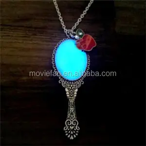 Glowing Mirror Necklace Evie's Magic Mirror Glow in the Dark Evil Queen Necklace