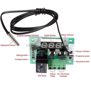 XH-W1209 12 V digital DC refrigeración/calefacción termostato control de temperatura controlador de temperatura 10A relé con - Product Image 3