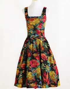 Vestido de fiesta Floral para mujer, vestido de cóctel para Picnic, jardín, Primavera, venta al por mayor, 2021