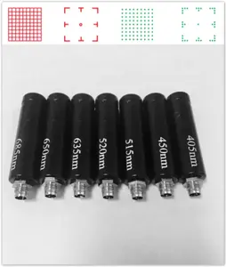 Customized 633nm DOE Quasi Continuous line R5 pattern laser diode module for machine vision 3d scanner positionning