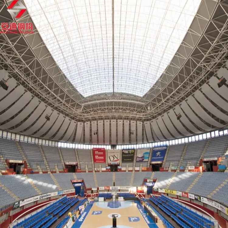 Material de techo de estadio, marco espacial, diseño de techo de estadio prefabricado pdf