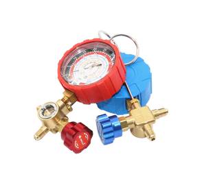 होंगसेन HS-473AL/आह 1-वे फोर्जिंग पीतल सिंगल एसी प्रशीतन r410a कई दबाव गेज सेट R134a - Product Image 1
