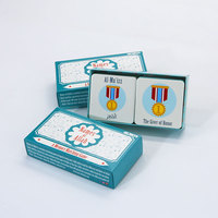 Tarjetas de Felicitación Impresas Personalizadas en Inglés/Árabe con Impresión Digital y Caja Plegable - Juego de Cartas Educativo para Niños