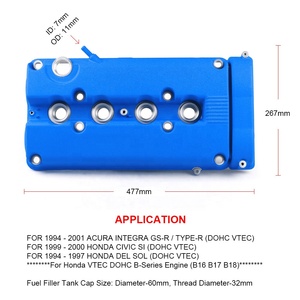 Coperchio della Camera Valvole del Motore per Honda <span class=keywords><strong>Civic</strong></span> B16 B17 B18 <span class=keywords><strong>VTEC</strong></span> - Product Image 3