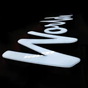 Su ordine di vendita calda illuminazione a led lettera illuminato 3d anteriore canale illuminato lettere illuminato segno denominativo