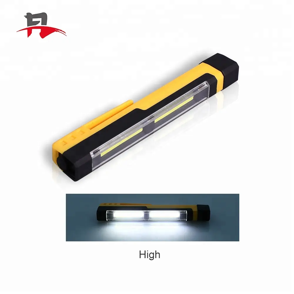 Super Bright Handheld Waterproof Flashlight Pen With Magnet Mini 2cob Led Work Light