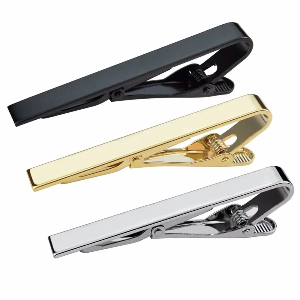 Оптовая продажа простой зажим для галстука с чистым рисунком