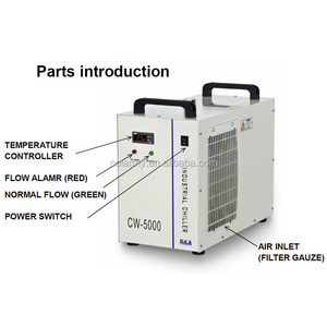 S & A Công Nghiệp Máy Làm Lạnh Cw5200 Nước Làm Mát Bằng Máy Làm Lạnh Hệ Thống Cho Co2 Laser 130W-150W Laser Máy Cắt - Product Image 2
