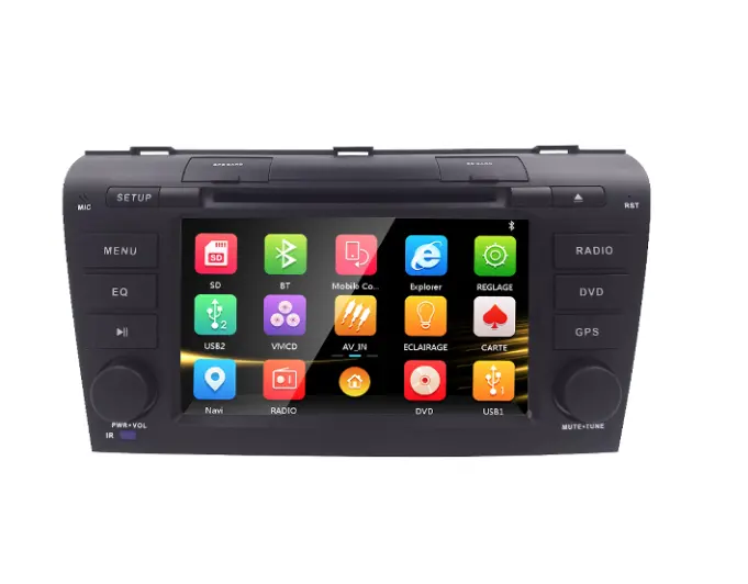 Android 10.0 lecteur DVD de voiture pour Honda CRV pour Mazda 3 GPS navigation