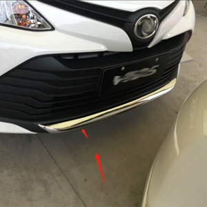 ABS Car Accessories Front Bumper Molding Guard Bar Gate Trims Exterior Decoration Body Kits for Toyota <strong>Vios</strong> 2017 - Product Image 3