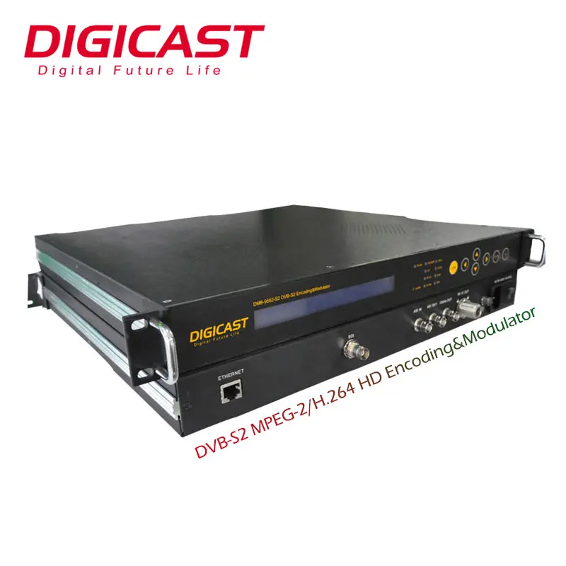 Digicast Apparecchiature di Trasmissione TV Digitale Mpeg2 Mpeg4 HD-SDI DVB-S2 Encoder Modulatore Con BUC per KU-BAND Sistema Satellitare