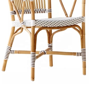 Silla de Mimbre de Ratán Tejida para Restaurante, en Oferta - Product Image 2