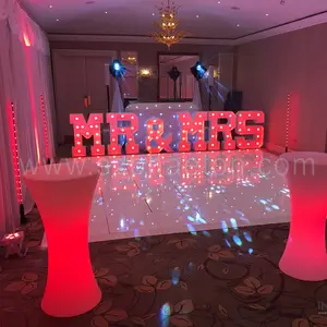 Trang Trí Đám Cưới Centerpieces Lights, 4ft Mr & Mrs Led Light Up Marquee Letters Đối Với Đảng Trang Trí Đám Cưới