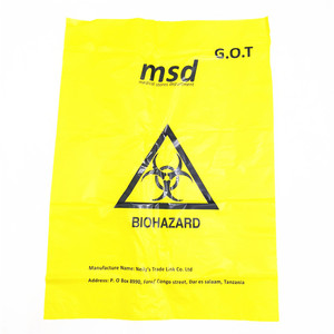 Wholesale Factory Portable Heavy Duty Yellow Hdpe Plastic Medical Trash Bin Liner Bags Biohazard Waste Garbage Bags