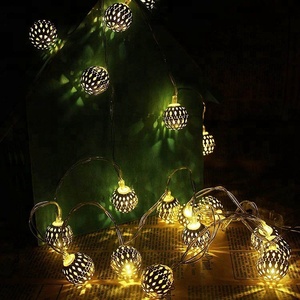 Navidad Diy interior decoración de Navidad led de luz de tira de mimbre de la linterna - Product Image 3