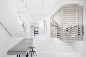 Étagères de présentation pour magasins de lunettes de soleil modernes avec éclairage LED, luxe, montage facile pour les magasins de détail - Product Image 2