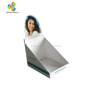 Diseño personalizado promoción supermercado publicidad de cartón pantalla del contador se encuentra fabricante - Product Image 2
