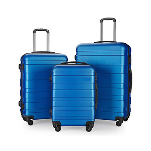 Ensemble de bagages à roulettes ABS 3 pièces, <span class=keywords><strong>valise</strong></span> rigide à roulettes, bagage à main - Product Image 4
