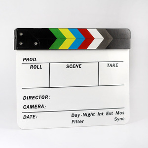 อุปกรณ์การถ่ายภาพคริลิคแห้งลบผู้อำนวยการภาพยนตร์ทีวี Clapboard - Product Image 2