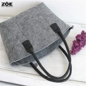China supplier 2021 new eco felt shopping bag women bag handbag ladies hand bags