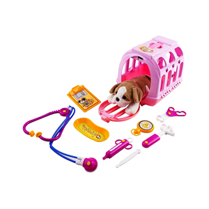 Kit Clinica Veterinaria <span class=keywords><strong>Giocattolo</strong></span> per Bambini con Effetti Sonori, <span class=keywords><strong>Set</strong></span> Portatile con Animali di Peluche e Accessori in Plastica - Product Image 1