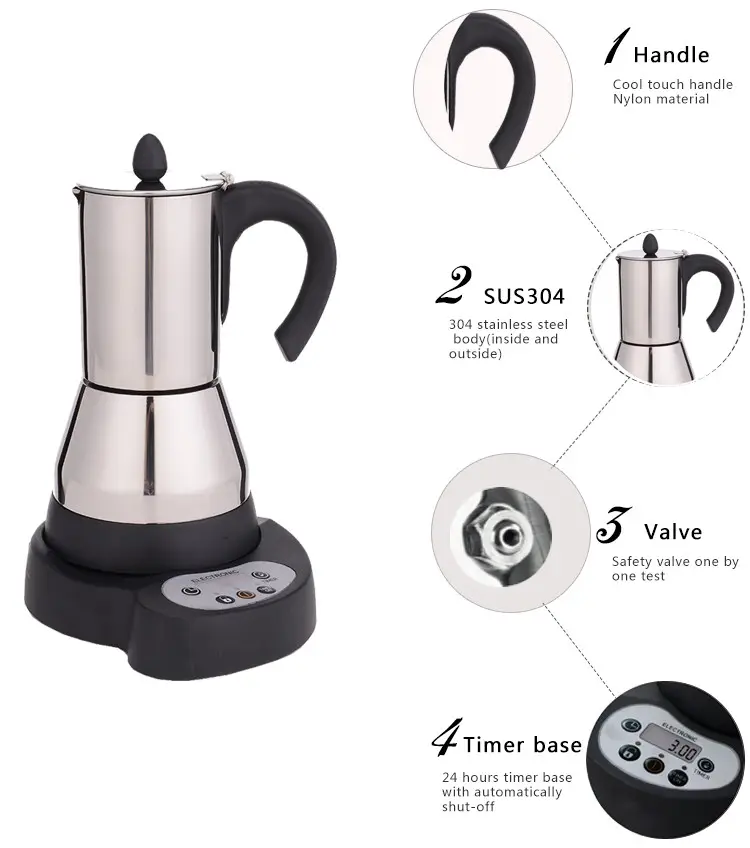 Italian espresso moka coffee maker espresso