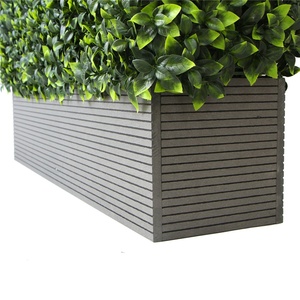 Uland fleurs artificielles vertes décoratives jardin buis <span class=keywords><strong>haie</strong></span> avec jardinière - Product Image 5