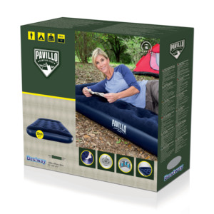 Bestway 67000 Materasso Gonfiabile Singolo con Pompa Integrata - Materasso ad Aria Rialzato con Superficie Trapuntata - Product Image 6