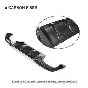 Diffuseur de pare-chocs de voiture Big Fins en fibre de carbone F87 M2 pour BMW M2 Série 2 16-17 - Product Image 3