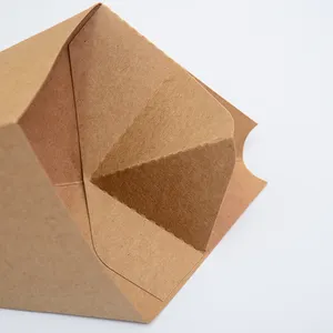 Caja de embalaje para patatas fritas con forma de cono, con ángulo de colocación de condimento