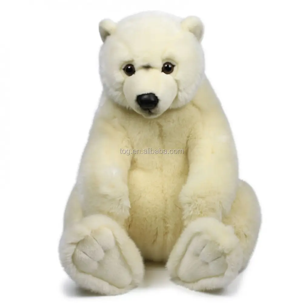 TOG Giant Big Polar Bear Cuddly Stuffed Animals Plush Toy Doll White Polar Bear