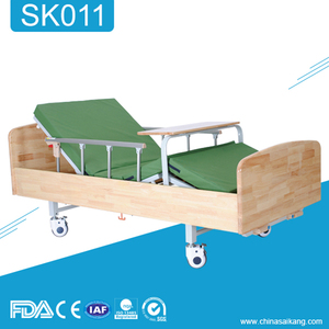 SK011 Cama manual de madera del cuidado <span class=keywords><strong>en</strong></span> el hogar de <span class=keywords><strong>ancianos</strong></span> de 2 funciones del hospital - Product Image 1