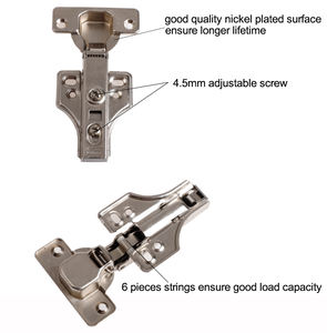 Мягкие закрывающие петли FGVSLIDE, регулируемые гидравлические петли для шкафа, аксессуары для мебели - Product Image 5