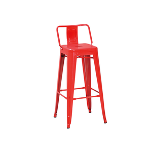 Moderno multicolor de alta pierna de Metal silla taburete con respaldo - Product Image 6