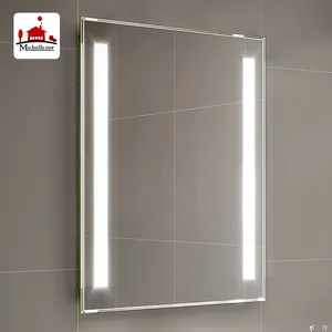 Venta al por mayor iluminado baño montado en la pared espejos wifi 600*800mm espejo decorativo de pared con luz led