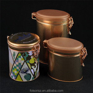 Caja Rectangular Hermética para Café o Té, de Cobre Brillante - Product Image 6