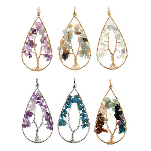 Pendentif en <span class=keywords><strong>pierre</strong></span> <span class=keywords><strong>naturelle</strong></span> pour collier, <span class=keywords><strong>breloque</strong></span> en <span class=keywords><strong>pierre</strong></span> <span class=keywords><strong>naturelle</strong></span>, pour la guérison et le fil d'énergie - Product Image 5